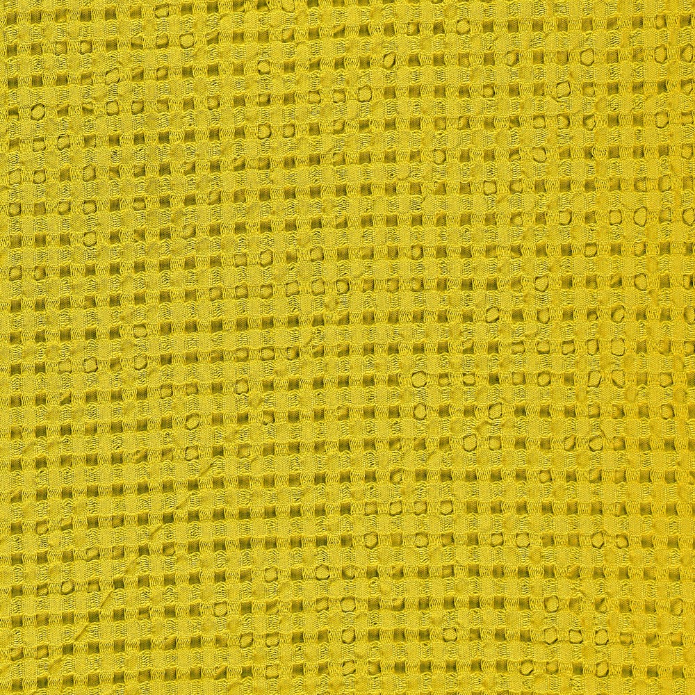 Pousada Waffle Bathroom Towels 278 by Designer Abyss & Habidecor in Yuzu Yellow